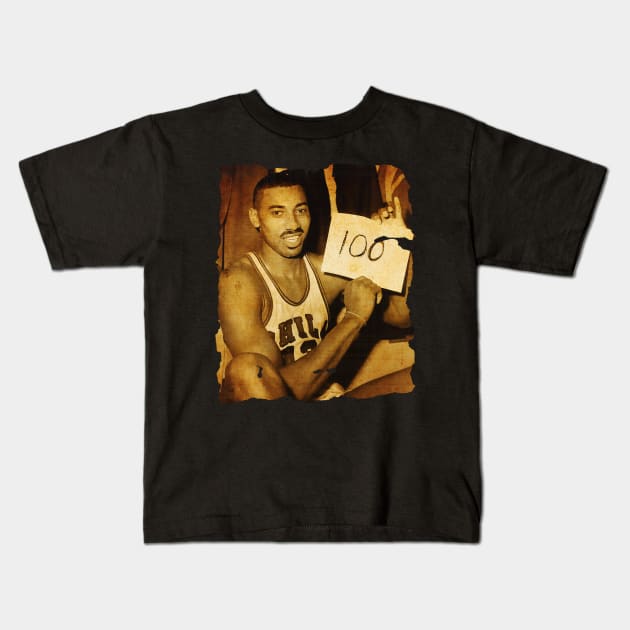 Basket - Chamberlain's 100 vtg photo Kids T-Shirt by IndianaWild